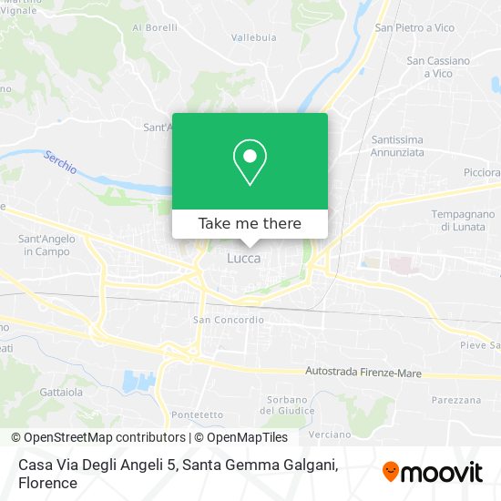 Casa Via Degli Angeli 5, Santa Gemma Galgani map