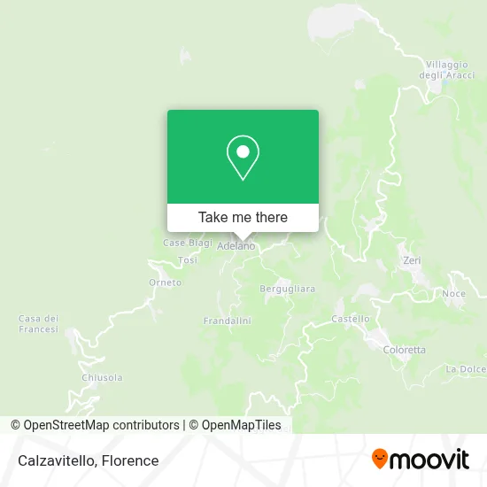 Calzavitello map