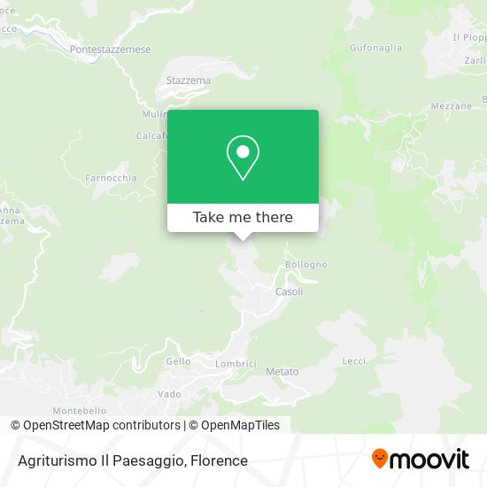 Agriturismo Il Paesaggio map