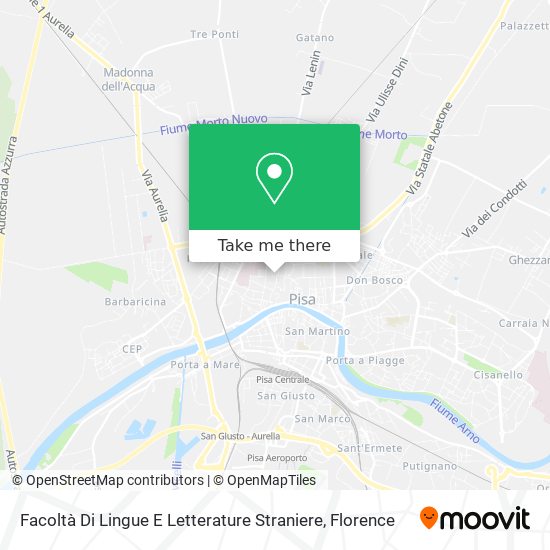 Facoltà Di Lingue E Letterature Straniere map