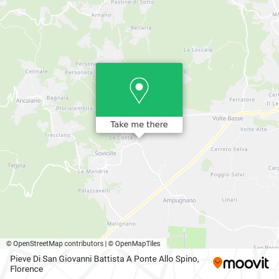 Pieve Di San Giovanni Battista A Ponte Allo Spino map