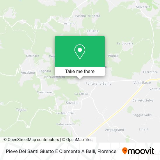 Pieve Dei Santi Giusto E Clemente A Balli map
