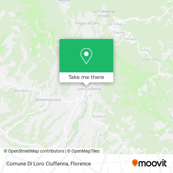 Comune Di Loro Ciuffenna map