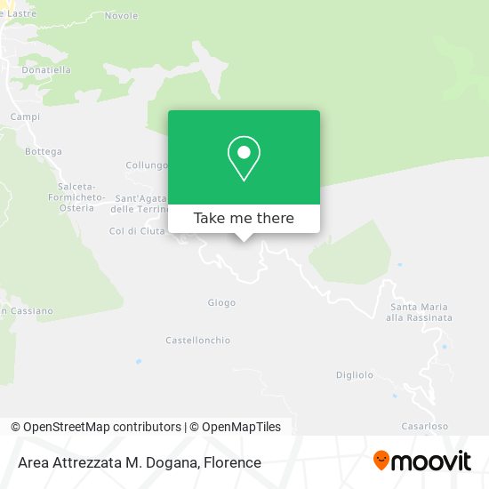 Area Attrezzata M. Dogana map