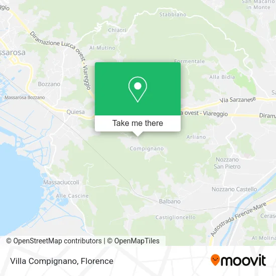 Villa Compignano map