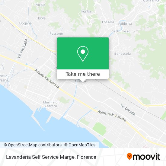 Lavanderia Self Service Marge map
