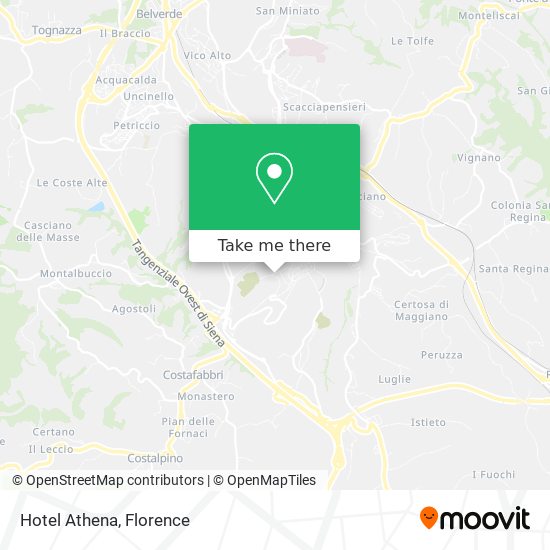 Hotel Athena map