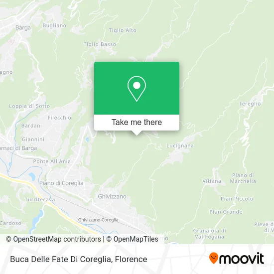 Buca Delle Fate Di Coreglia map