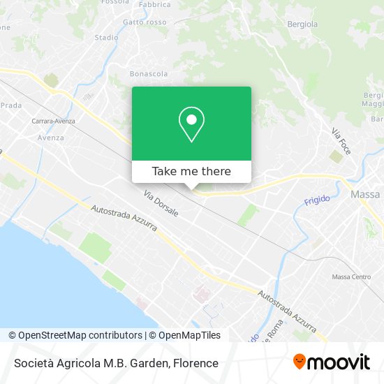 Società Agricola M.B. Garden map