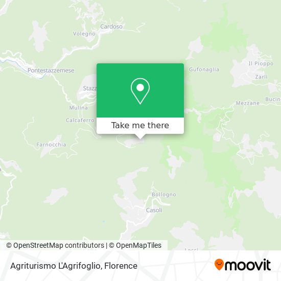Agriturismo L'Agrifoglio map
