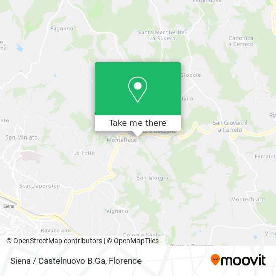 Siena / Castelnuovo B.Ga map