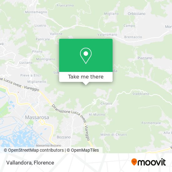 Vallandora map