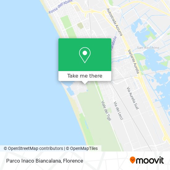 Parco Inaco Biancalana map