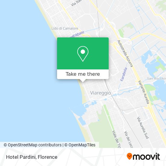 Hotel Pardini map