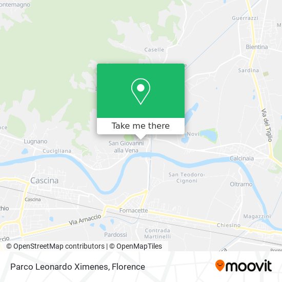 Parco Leonardo Ximenes map