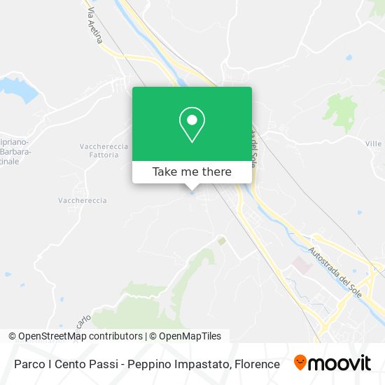 Parco I Cento Passi - Peppino Impastato map