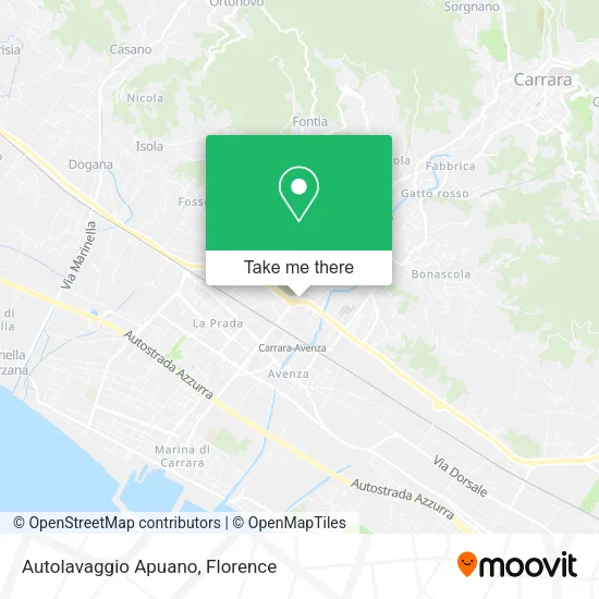 Autolavaggio Apuano map