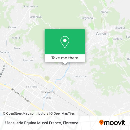 Macelleria Equina Mussi Franco map