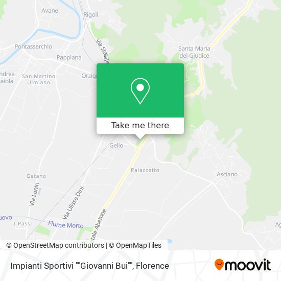 Impianti Sportivi ""Giovanni Bui"" map