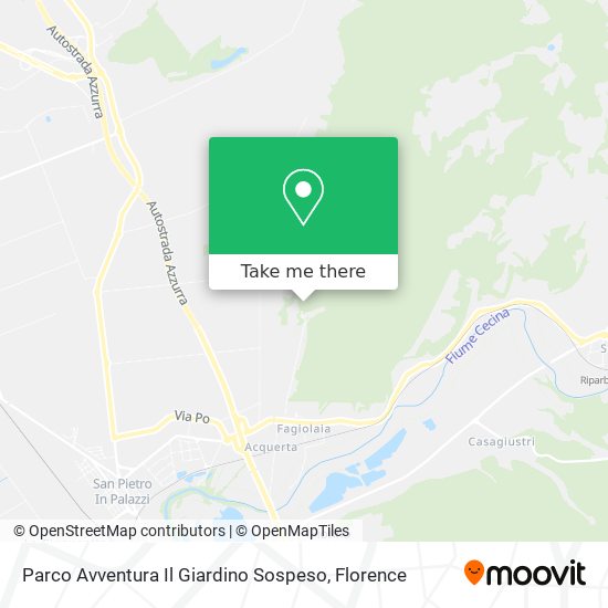 Parco Avventura Il Giardino Sospeso map