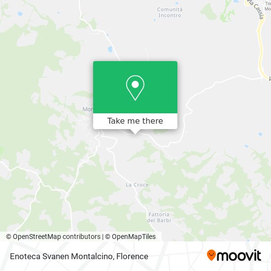 Enoteca Svanen Montalcino map