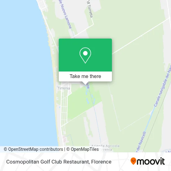 Cosmopolitan Golf Club Restaurant map