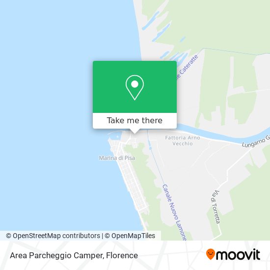 Area Parcheggio Camper map