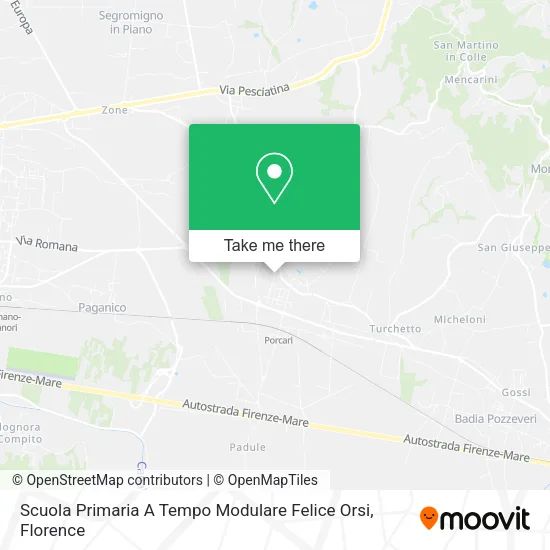 Scuola Primaria A Tempo Modulare Felice Orsi map