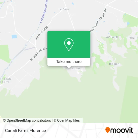 Canali Farm map