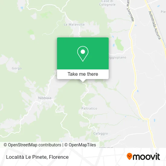 Località Le Pinete map