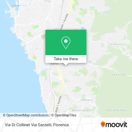 Via Di Collinet Via Garzelli map