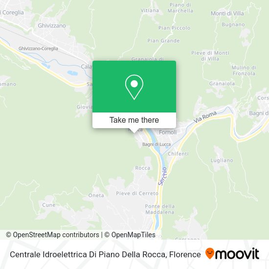 Centrale Idroelettrica Di Piano Della Rocca map