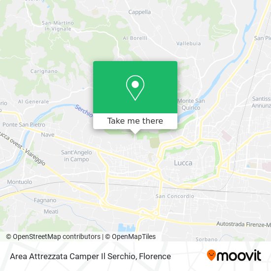 Area Attrezzata Camper Il Serchio map