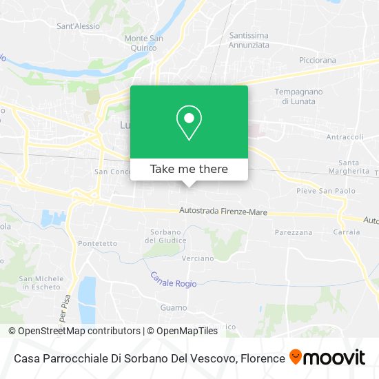 Casa Parrocchiale Di Sorbano Del Vescovo map