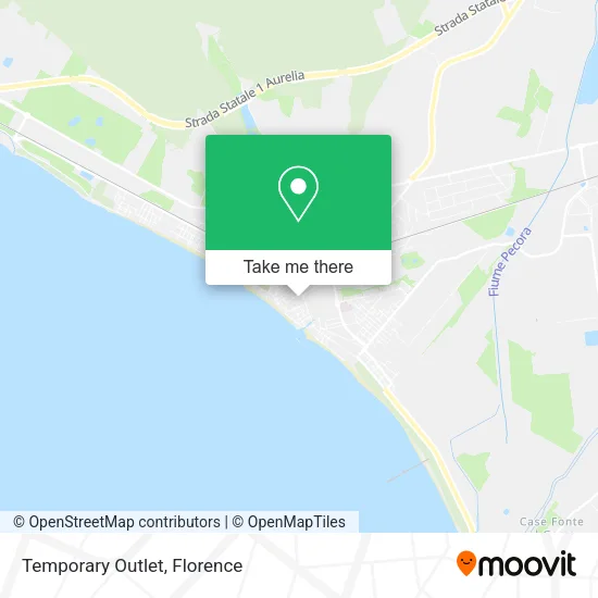 Temporary Outlet map