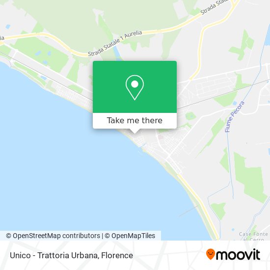 Unico - Trattoria Urbana map