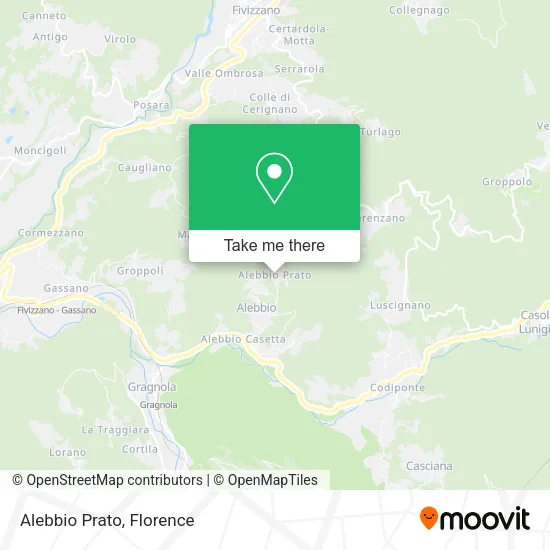 Alebbio Prato map