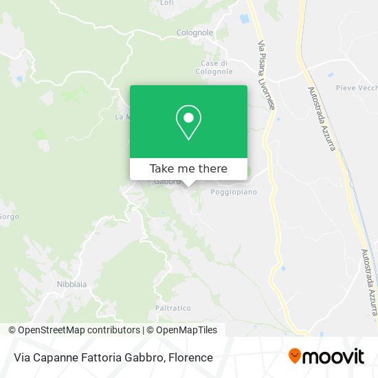 Via Capanne Fattoria Gabbro map