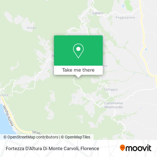 Fortezza D'Altura Di Monte Carvoli map