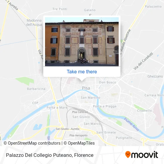 Puteano College Palace map