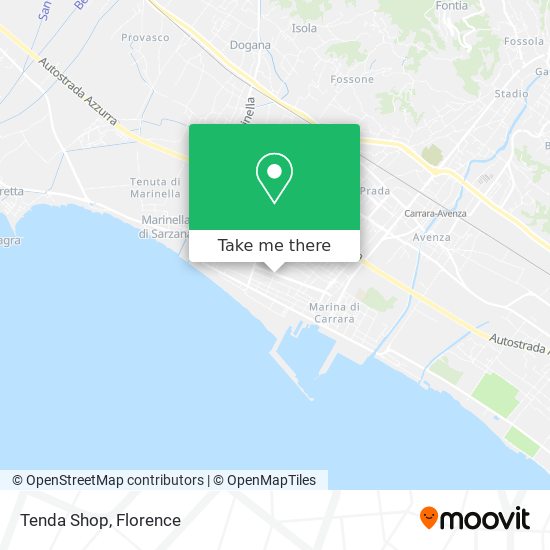 Tenda Shop map