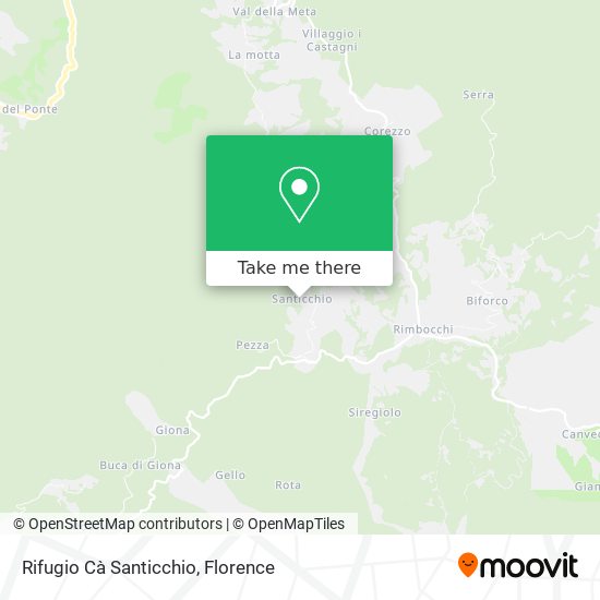 Rifugio Cà Santicchio map