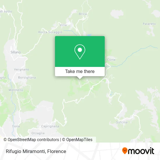 Miramonti Refuge map
