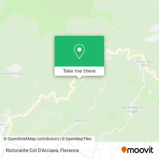 Col D'Arciana Restaurant map