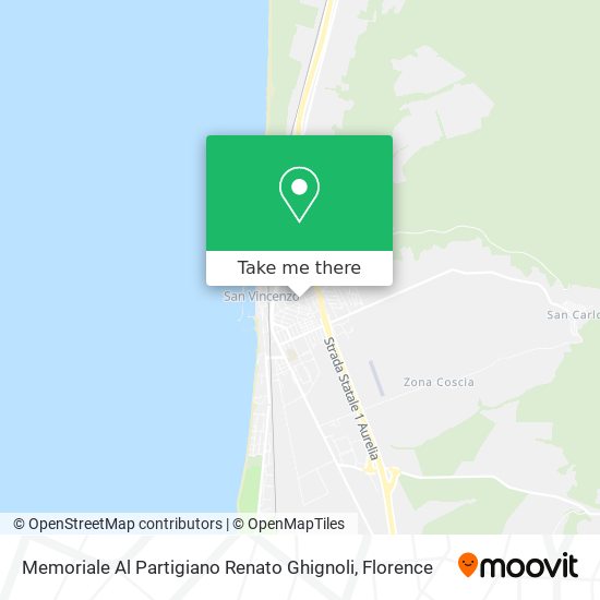 Memoriale Al Partigiano Renato Ghignoli map