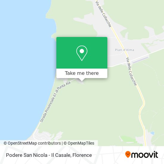 Podere San Nicola - Il Casale map