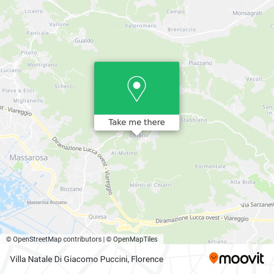 Villa Natale Di Giacomo Puccini map
