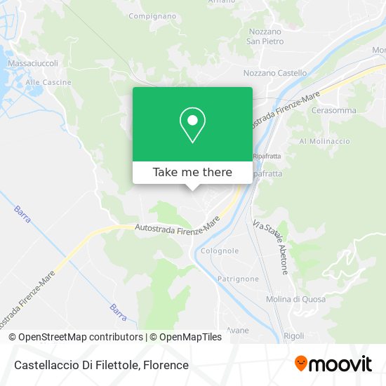 Castellaccio Di Filettole map