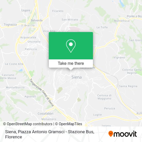 Siena, Piazza Antonio Gramsci - Stazione Bus map