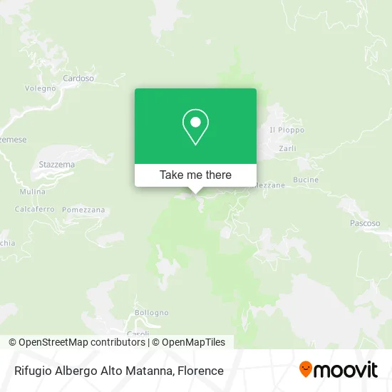 Alto Matanna Refuge Hotel map